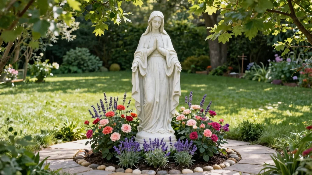 12 Virgin Mary Statue Garden Ideas for a Peaceful and Sacred Outdoor Space