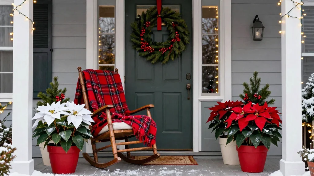 14 Christmas Flower Pot Ideas for a Festive Front Porch Display