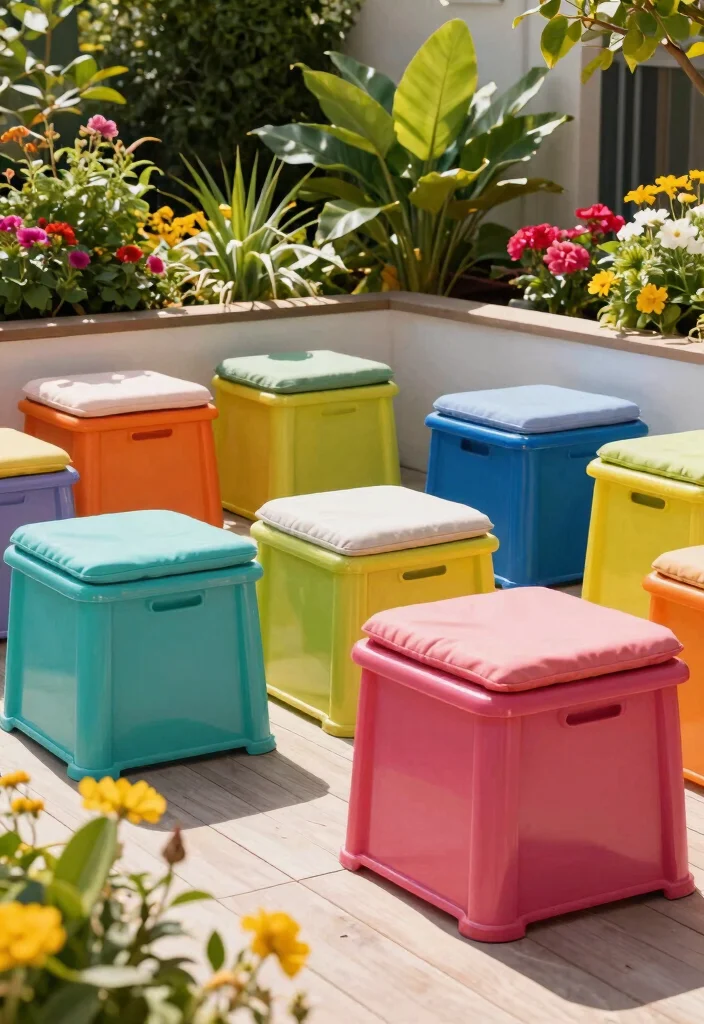 14 Deck Storage Box Ideas for a Tidy and Weatherproof Outdoor Space - 4. Eco-Friendly Plastic Storage Containers 1