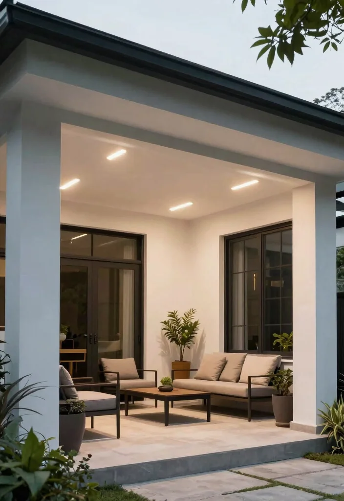 14 Front Porch Lighting Fixtures That Add Charm and Curb Appeal - 11. Simple and Chic LED Downlights 1