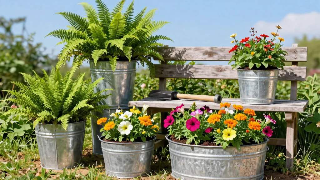 14 Galvanized Planter Ideas for a Rustic and Industrial Garden Look