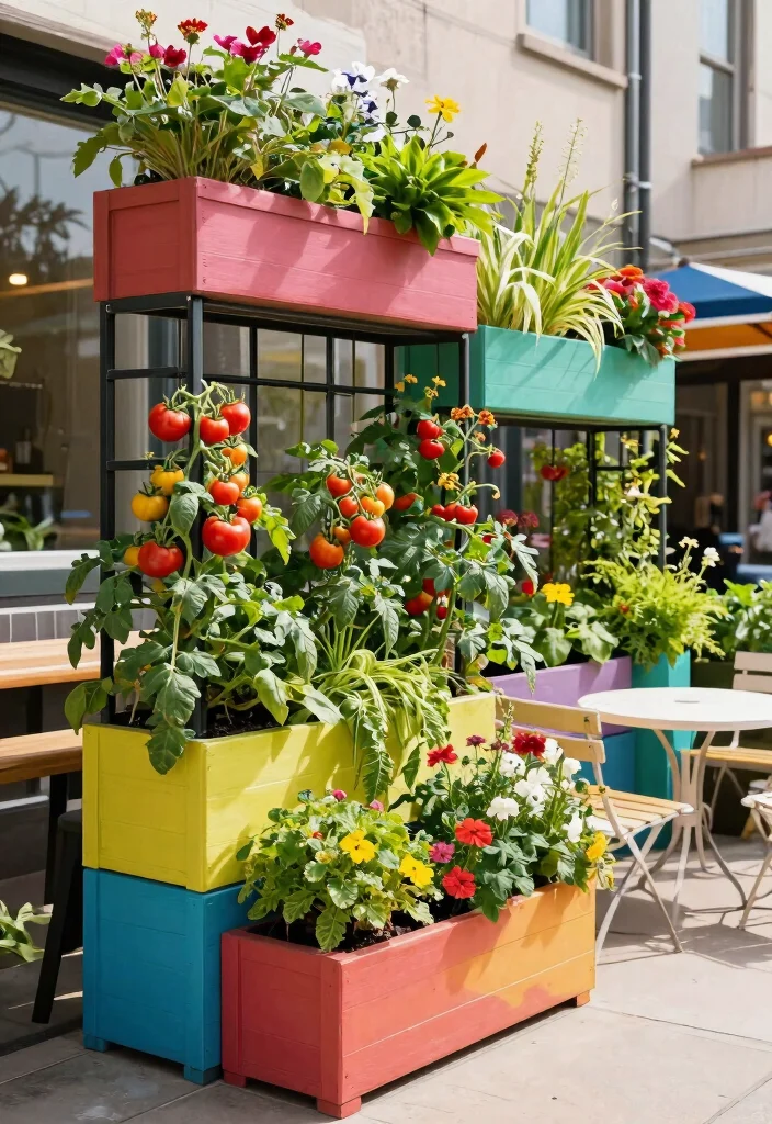 14 Raised Garden Bed Trellis Ideas to Grow More in Less Space - 13. Vertical Planter Boxes with Trellis 1