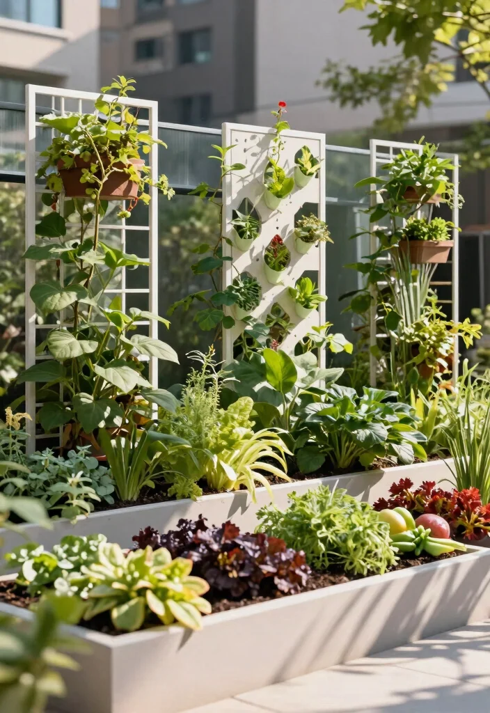 14 Raised Garden Bed Trellis Ideas to Grow More in Less Space - 14. Customizable Trellis Panels 1