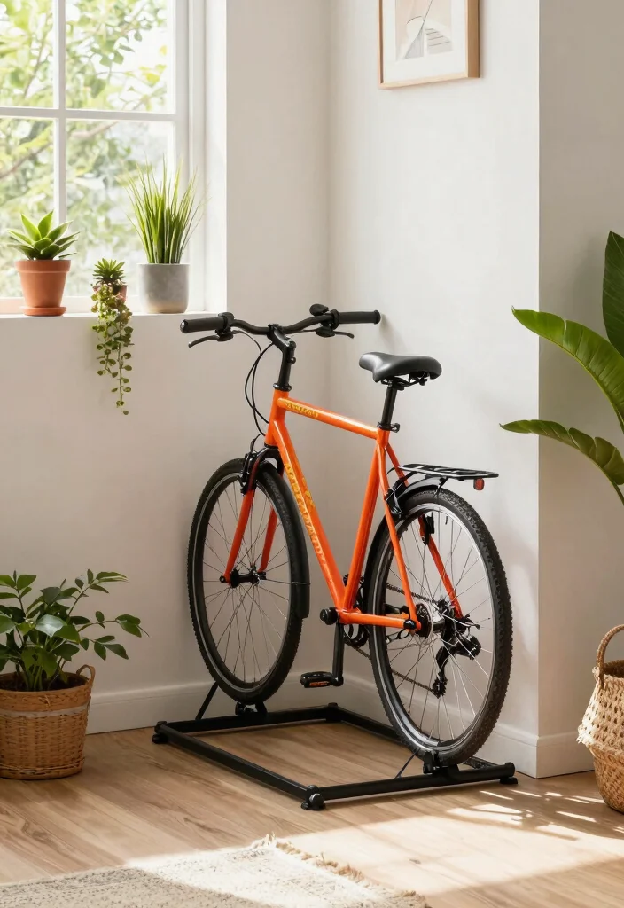 14 Small Space Bike Storage Ideas for Apartments and Tight Garages - 11. Collapsible Bike Stands 1