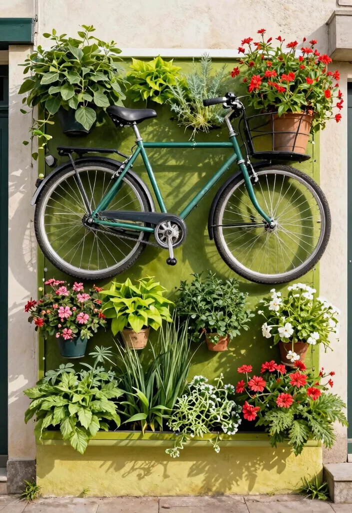 14 Small Space Bike Storage Ideas for Apartments and Tight Garages - 12. Garden Wall Bike Storage 1