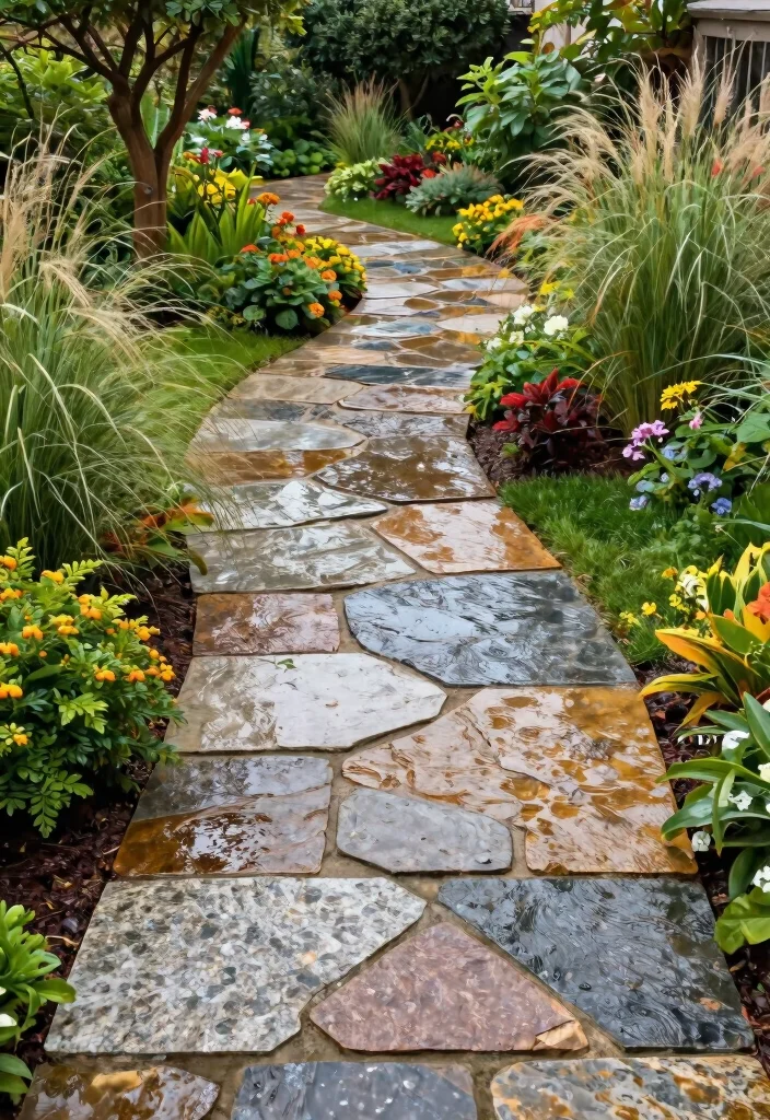 15 Backyard Paver Ideas for a Clean and Polished Outdoor Floor - 1. Natural Stone Pavers 1
