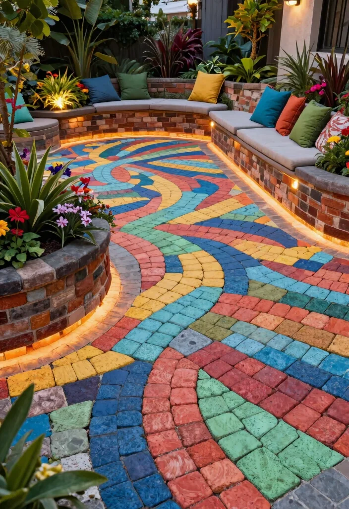 15 Backyard Paver Ideas for a Clean and Polished Outdoor Floor - 11. Eco-Brick Pavers 1