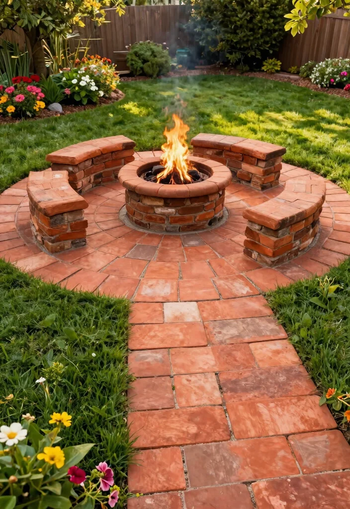 15 Backyard Paver Ideas for a Clean and Polished Outdoor Floor - 8. Terracotta Pavers 1