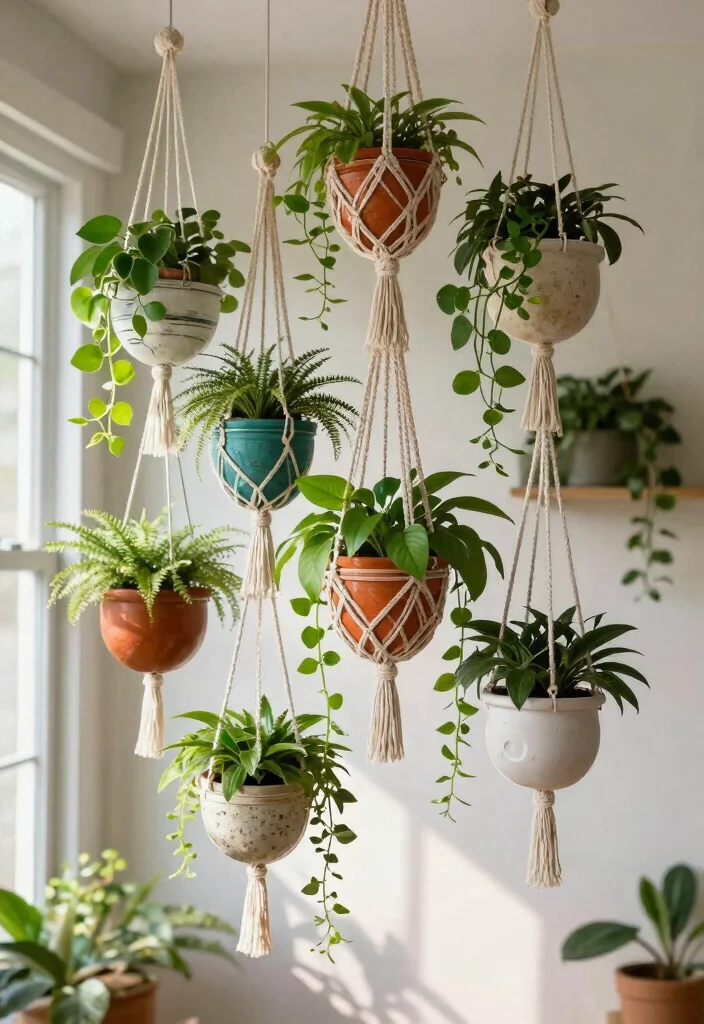 15 Ceiling Decoration Ideas That Transform a Plain Room Instantly - 1. Hanging Planters 1