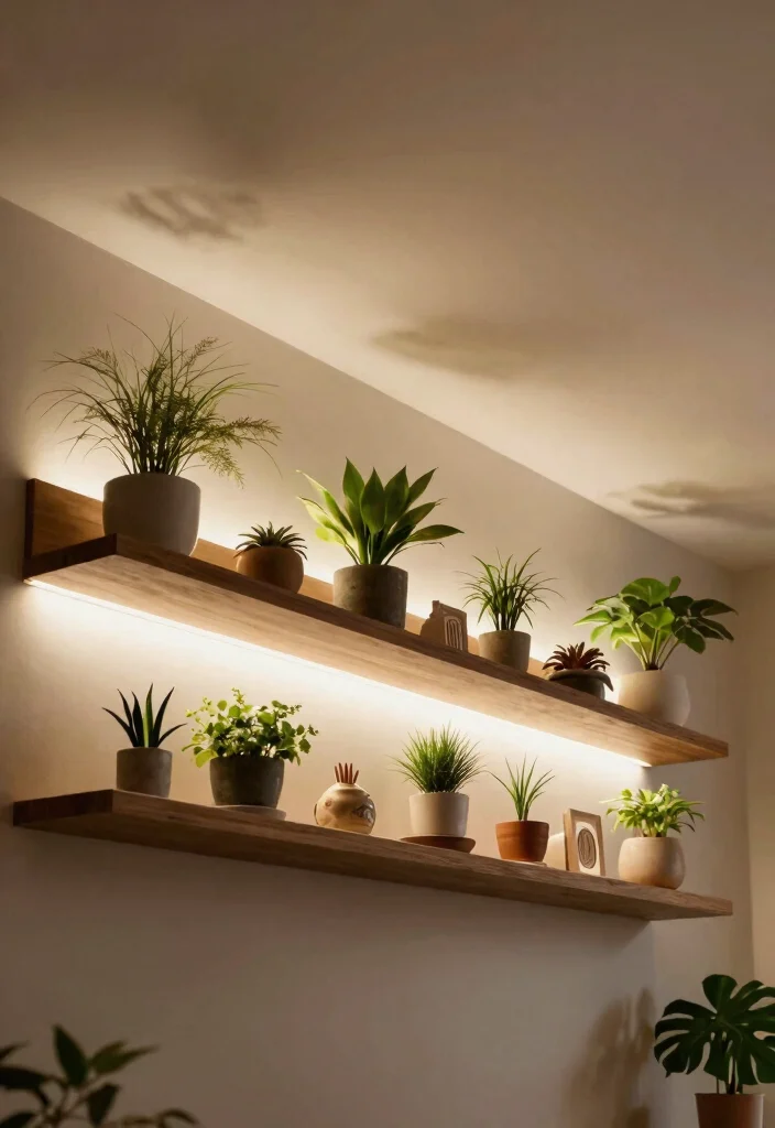15 Ceiling Decoration Ideas That Transform a Plain Room Instantly - 2. Ceiling-mounted Shelves 1