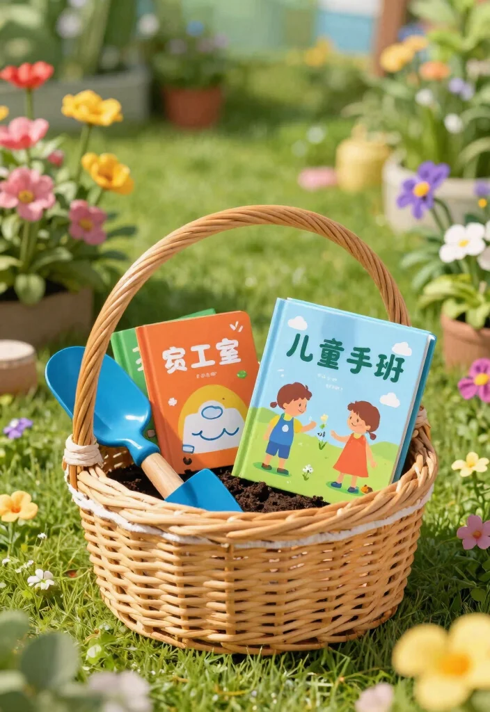 15 Gardening Gift Basket Ideas for the Plant Lover in Your Life - 13. Kids Gardening Basket 1