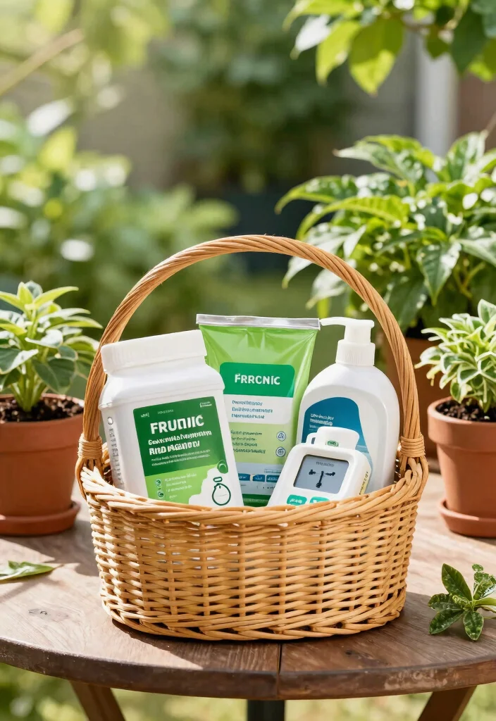 15 Gardening Gift Basket Ideas for the Plant Lover in Your Life - 8. Plant Care Essentials Basket 1