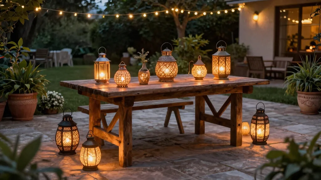 15 Outdoor Patio Lantern Ideas for Tables