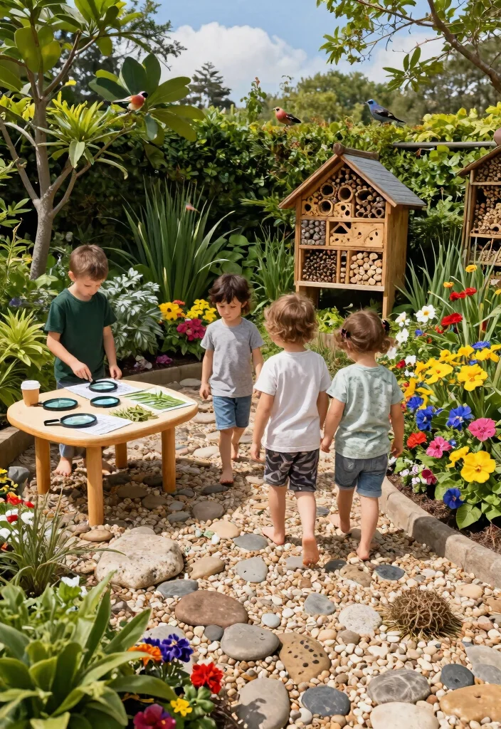 18 Kids Backyard Ideas for Hours of Outdoor Fun and Play - 3. Nature Exploration Corner 1