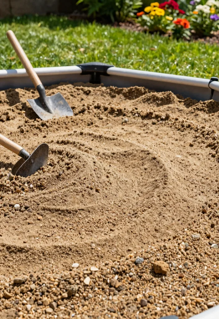 12 Above Ground Pool Leveling Ideas to Get a Perfectly Flat Base 1 12 Above Ground Pool Leveling Ideas to Get a Perfectly Flat Base - 1. The Sand and Gravel Mixture 1