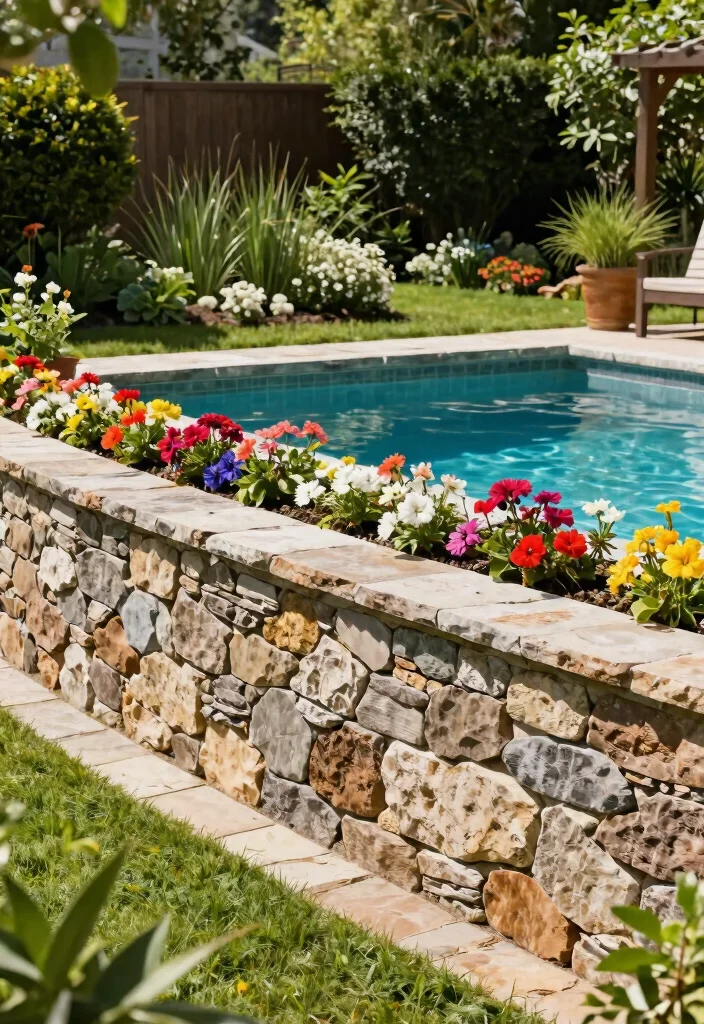 12 Above Ground Pool Leveling Ideas to Get a Perfectly Flat Base 10 12 Above Ground Pool Leveling Ideas to Get a Perfectly Flat Base - 10. DIY Landscaping with Retaining Walls 1