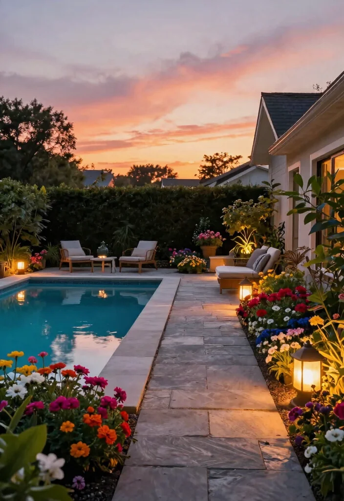 12 Above Ground Pool Leveling Ideas to Get a Perfectly Flat Base 12 12 Above Ground Pool Leveling Ideas to Get a Perfectly Flat Base - 12. Creative Landscaping Around the Pool 1