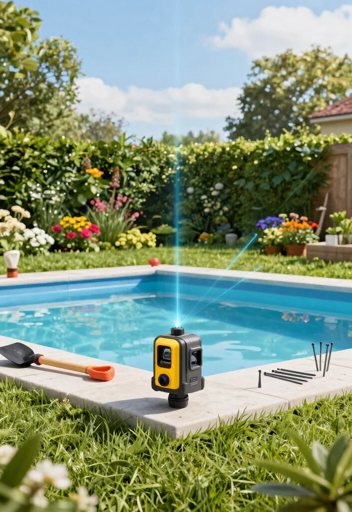 12 Above Ground Pool Leveling Ideas to Get a Perfectly Flat Base 2 12 Above Ground Pool Leveling Ideas to Get a Perfectly Flat Base - 2. Using a Laser Level 1