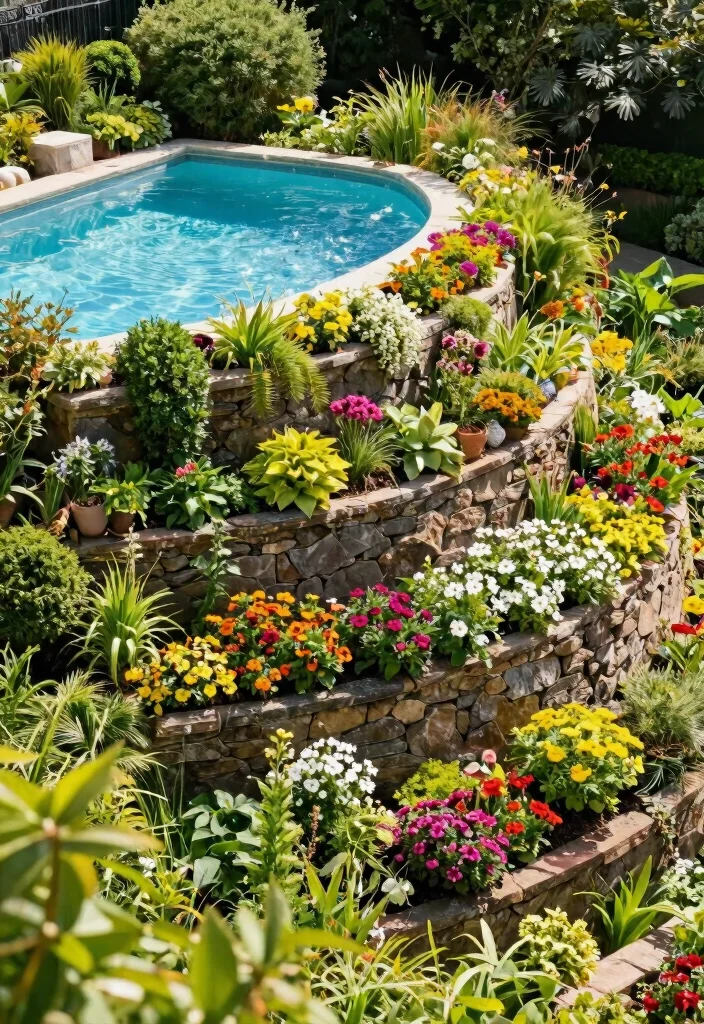12 Above Ground Pool Leveling Ideas to Get a Perfectly Flat Base 5 12 Above Ground Pool Leveling Ideas to Get a Perfectly Flat Base - 5. Terracing for Slopes 1