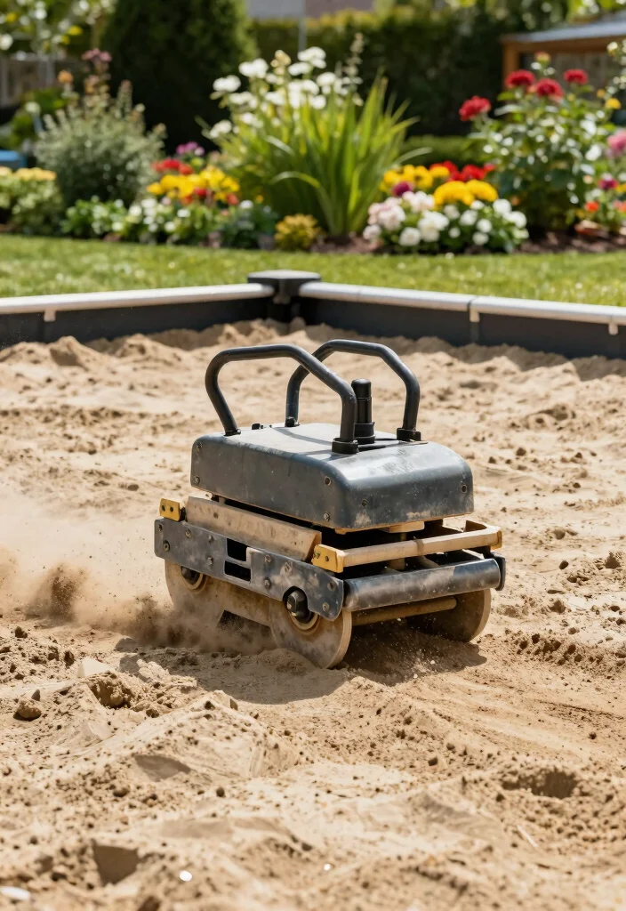 12 Above Ground Pool Leveling Ideas to Get a Perfectly Flat Base 6 12 Above Ground Pool Leveling Ideas to Get a Perfectly Flat Base - 6. Sand Compaction Methods 1