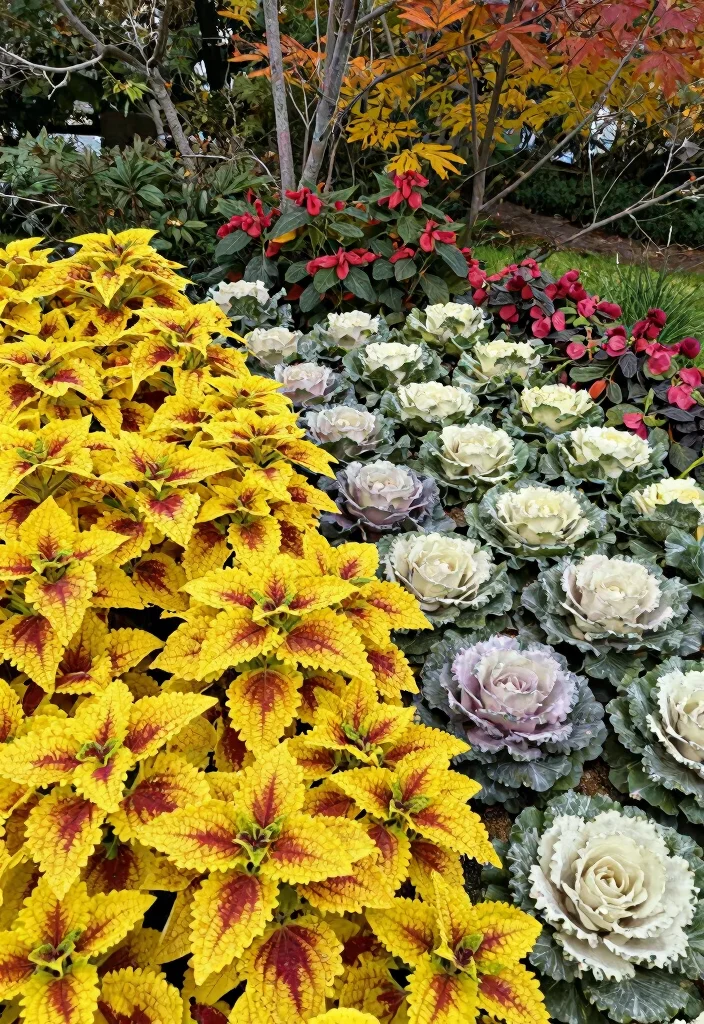 12 Coleus Planter Ideas for Bold Color in Any Outdoor Space 10 12 Coleus Planter Ideas for Bold Color in Any Outdoor Space - 10. Seasonal Transitions with Coleus 1