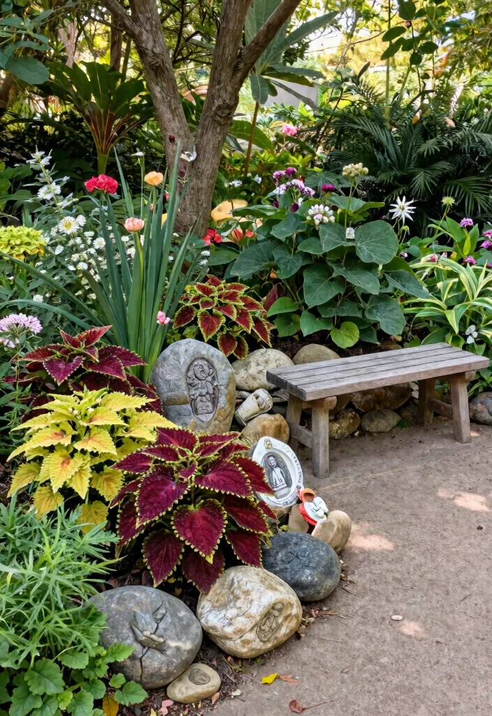 12 Coleus Planter Ideas for Bold Color in Any Outdoor Space 12 12 Coleus Planter Ideas for Bold Color in Any Outdoor Space - 12. A Coleus Tribute in Memory of Loved Ones 1