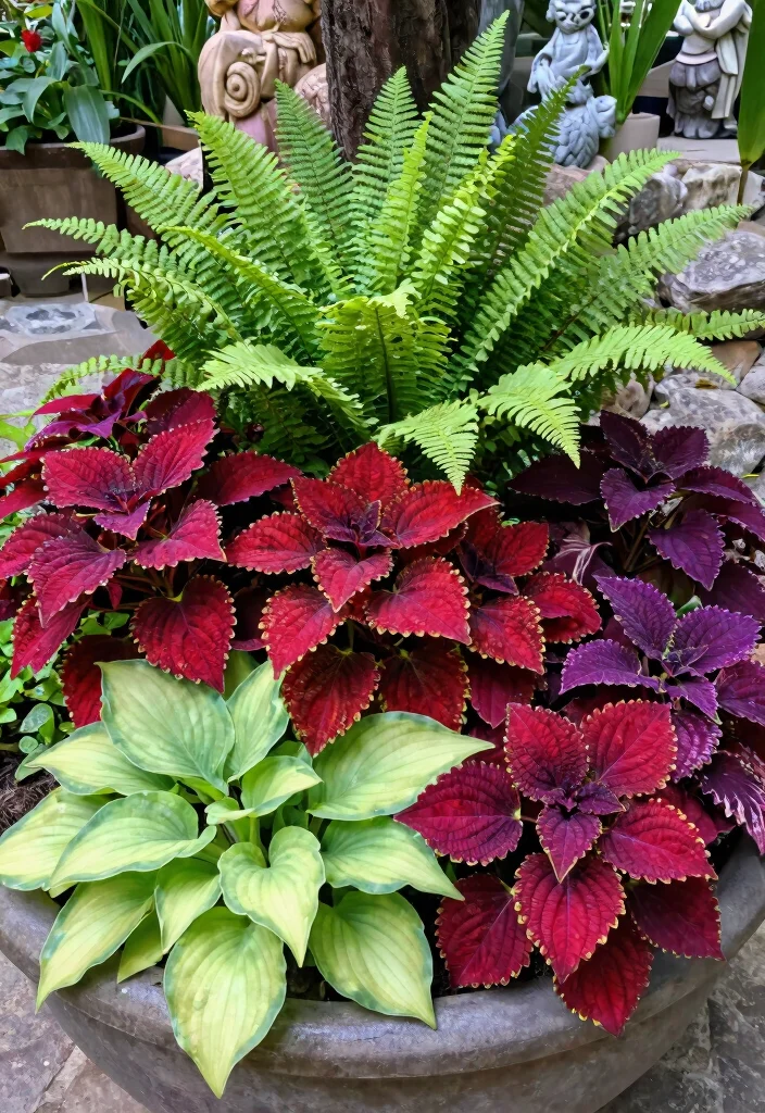 12 Coleus Planter Ideas for Bold Color in Any Outdoor Space 4 12 Coleus Planter Ideas for Bold Color in Any Outdoor Space - 4. Coleus and Companion Planting 1