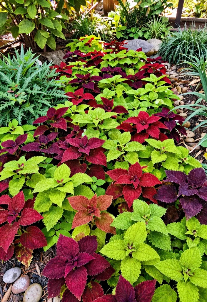 12 Coleus Planter Ideas for Bold Color in Any Outdoor Space 6 12 Coleus Planter Ideas for Bold Color in Any Outdoor Space - 6. Coleus as Ground Cover 1