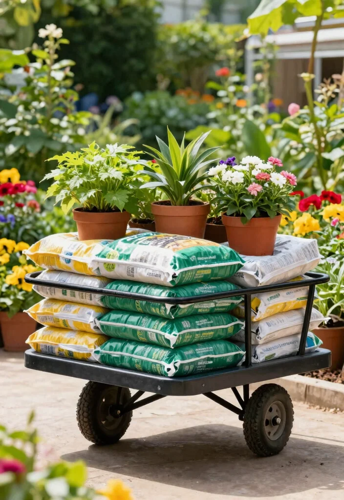 12 Garden Cart Ideas to Haul and Organize Your Outdoor Tools 11 12 Garden Cart Ideas to Haul and Organize Your Outdoor Tools - 11. Garden Cargo Cart 1