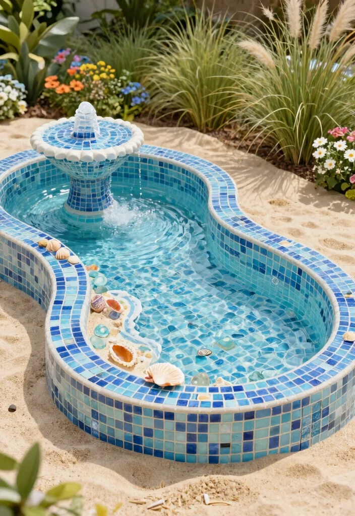 12 Mosaic Water Fountain Ideas for a Colorful Garden Focal Point 10 12 Mosaic Water Fountain Ideas for a Colorful Garden Focal Point - 10. Themed Fountains 1