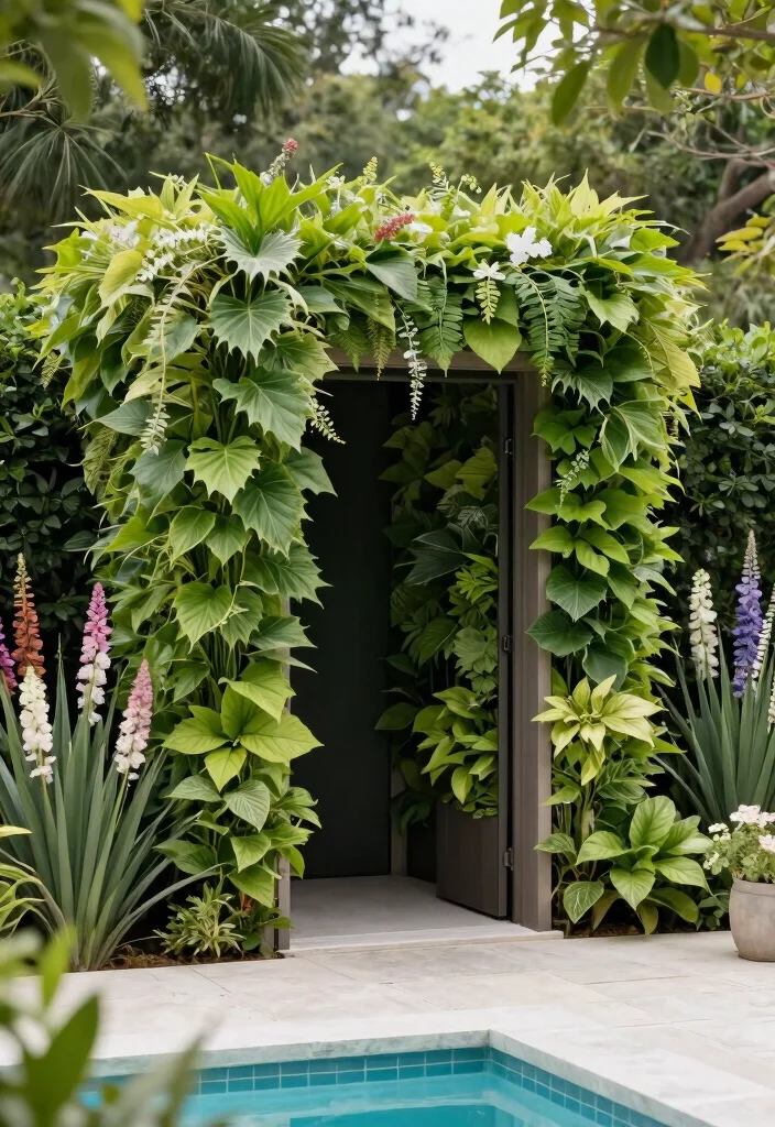 12 Pool Pump House Ideas That Keep Equipment Hidden and Accessible 10 12 Pool Pump House Ideas That Keep Equipment Hidden and Accessible - 10. Hidden Access 1