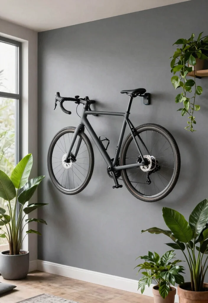 12 Road Bike Storage Ideas That Keep Your Bike Safe and Display-Ready 5 12 Road Bike Storage Ideas That Keep Your Bike Safe and Display-Ready - 5. Magnetic Bike Wall Storage 1