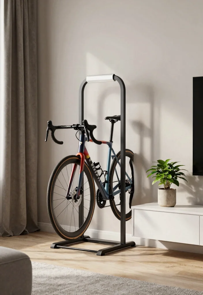 12 Road Bike Storage Ideas That Keep Your Bike Safe and Display-Ready 9 12 Road Bike Storage Ideas That Keep Your Bike Safe and Display-Ready - 9. Compact Indoor Bike Storage Solutions 1