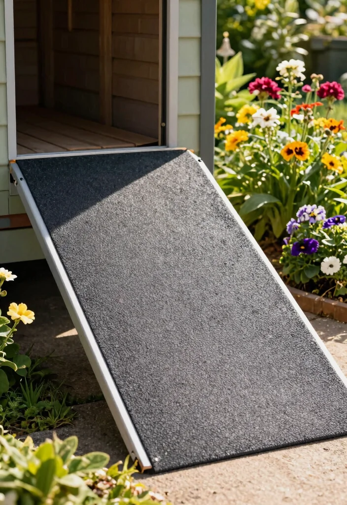 12 Storage Shed Ramp Ideas for Easy Access With Heavy Equipment 7 12 Storage Shed Ramp Ideas for Easy Access With Heavy Equipment - 7. Non-Slip Surface Solutions for Increased Safety 1
