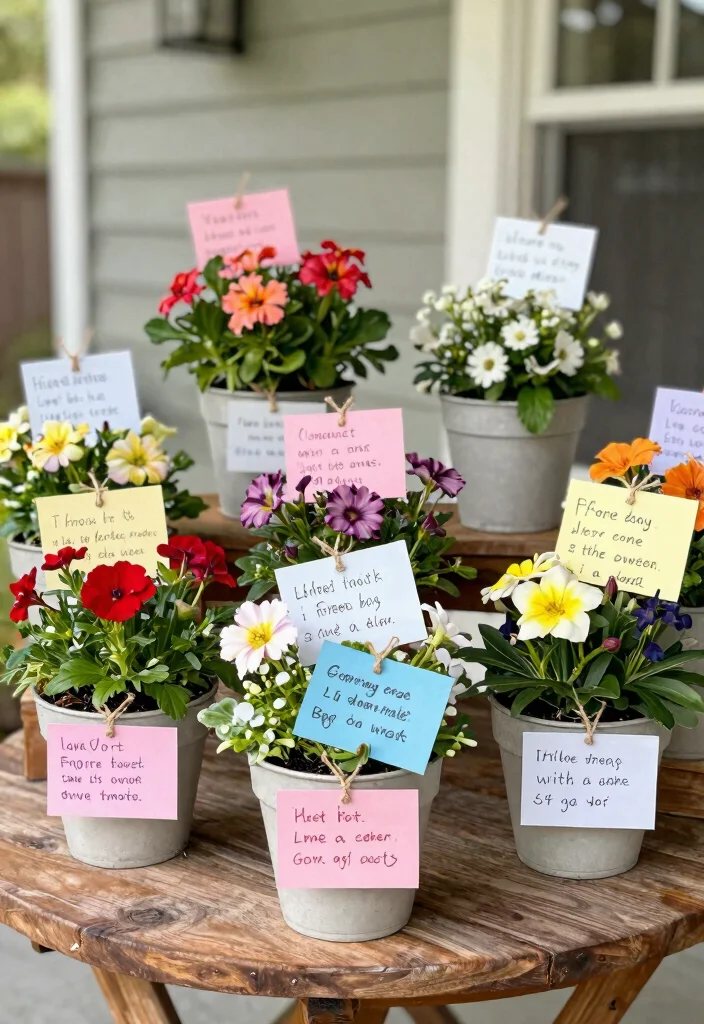 12 Valentine Outdoor Planter Ideas for a Romantic Front Porch Display 10 12 Valentine Outdoor Planter Ideas for a Romantic Front Porch Display - 10. Love Note Planters 1