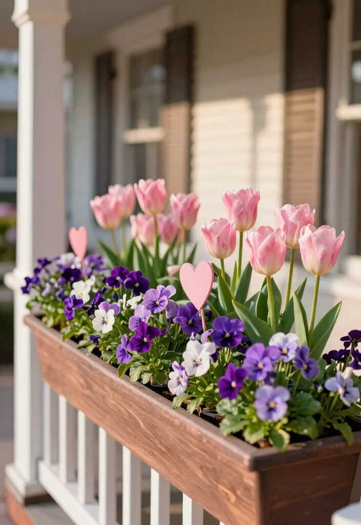 12 Valentine Outdoor Planter Ideas for a Romantic Front Porch Display 9 12 Valentine Outdoor Planter Ideas for a Romantic Front Porch Display - 9. Seasonal Flower Boxes 1