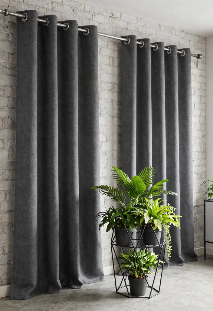 14 Box Window Curtain Ideas for a Clean and Polished Look 11 14 Box Window Curtain Ideas for a Clean and Polished Look - 11. Industrial Chic 1
