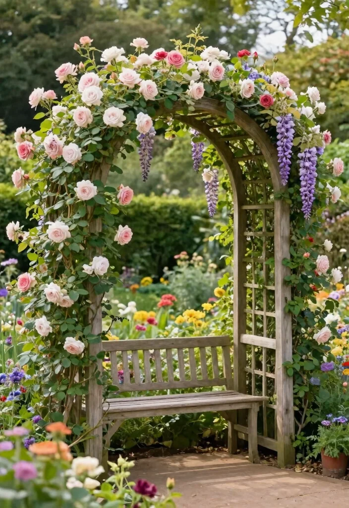 14 Cheap Trellis Ideas That Look Far More Expensive Than They Are 11 14 Cheap Trellis Ideas That Look Far More Expensive Than They Are - 11. Garden Arch Trellis 1