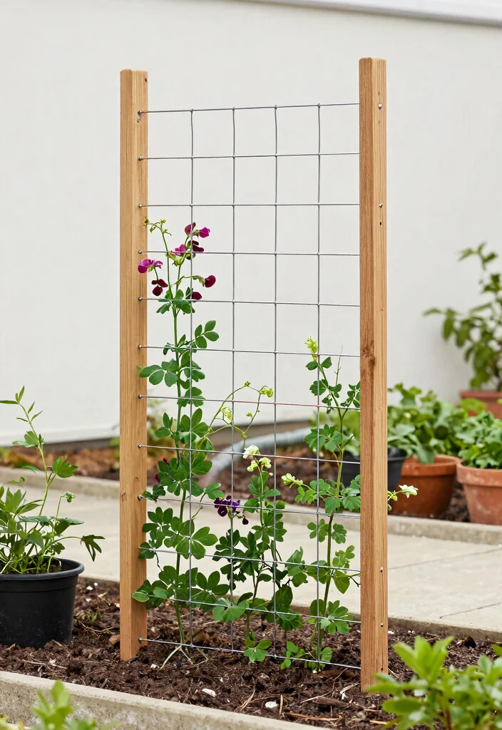 14 Cheap Trellis Ideas That Look Far More Expensive Than They Are 4 14 Cheap Trellis Ideas That Look Far More Expensive Than They Are - 4. Wire and Twine Trellis 1