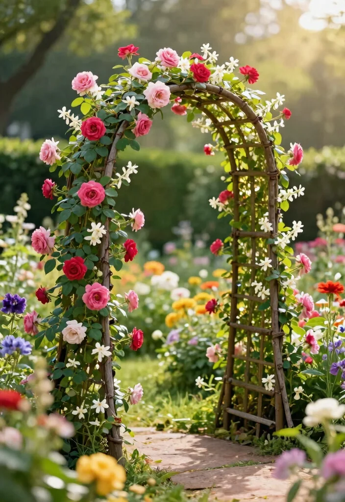 14 Cheap Trellis Ideas That Look Far More Expensive Than They Are 6 14 Cheap Trellis Ideas That Look Far More Expensive Than They Are - 6. Curved Trellis Design 1