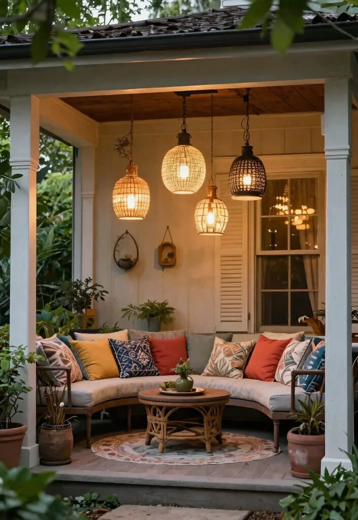 14 Front Porch Lighting Fixtures That Add Charm and Curb Appeal 8 14 Front Porch Lighting Fixtures That Add Charm and Curb Appeal - 8. Hanging Pendant Lights 1