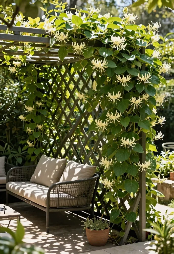 14 Front of House Trellis Ideas That Instantly Boost Curb Appeal 5 14 Front of House Trellis Ideas That Instantly Boost Curb Appeal - 5. Trellis Privacy Screen 1