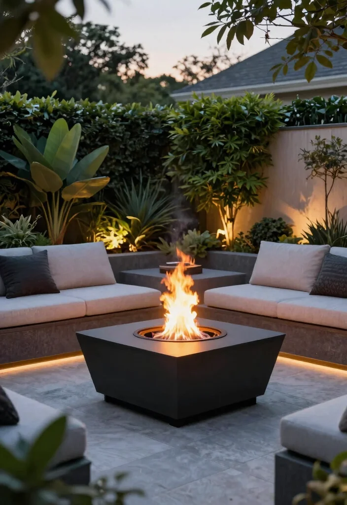 15 Backyard Fire Pit Ideas for Every Budget and Backyard Size 13 15 Backyard Fire Pit Ideas for Every Budget and Backyard Size - 13. Eco-Conscious Bioethanol Fire Pit 1