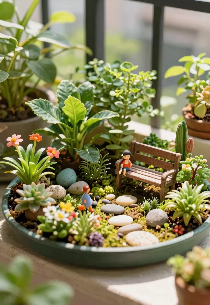 15 Balcony Planter Ideas for Small Spaces and Apartment Gardens 12 15 Balcony Planter Ideas for Small Spaces and Apartment Gardens - 12. Fairy Garden 1