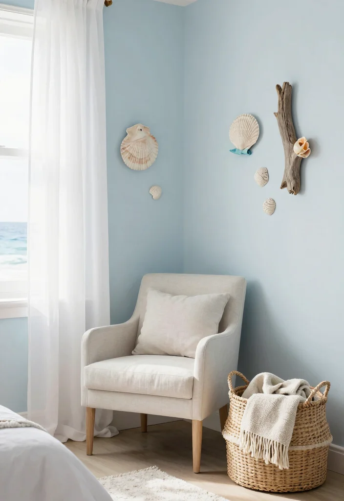 15 Bedroom Sitting Area Small Cozy Corner Ideas - 8. Coastal Vibes 1