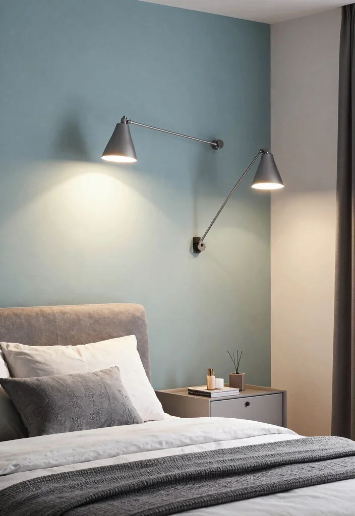 15 Bedroom Wall Lights Above Bed Ideas Modern Cozy Lighting - 9. Adjustable Swing Arm Lights 1