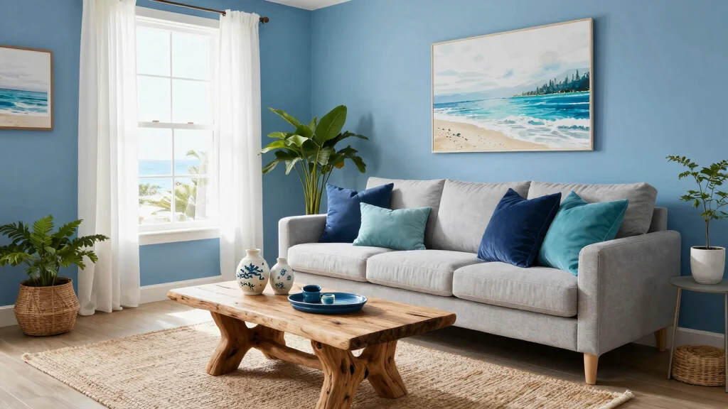 15 Blue Wall Decor Living Room Ideas Cool Color Accents