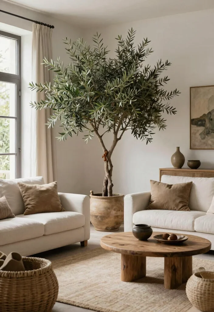 15 Olive Tree Living Room Decor Ideas: Calm Mediterranean Touch 16 15 Olive Tree Living Room Decor Ideas: Calm Mediterranean Touch - Conclusion 1