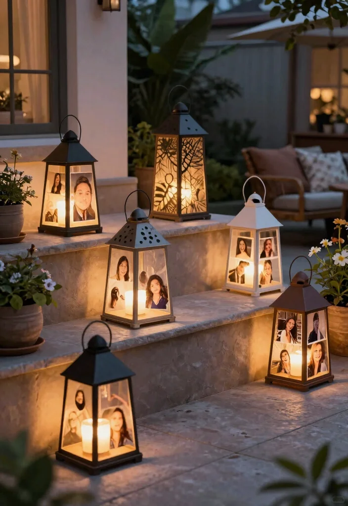 15 Outdoor Lantern Decor Ideas for a Warm and Inviting Patio - 14. Lanterns with Personalized Touches 1