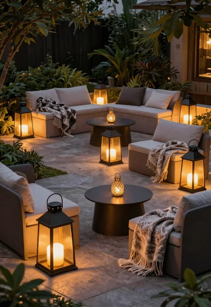 15 Outdoor Lantern Decor Ideas for a Warm and Inviting Patio - 15. Multi-Functional Lanterns 1